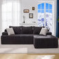 Modular Sectional L-Shape Couch 3 Seat Modular Sofa
