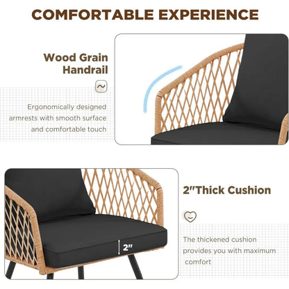 7-Piece All-Weather Rattan Patio Outdoor Dining Set