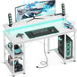 48 inch Gaming Desk with LED Lights & Power Outlets