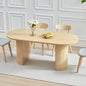 70.8" Kitchen Dining Set for 4-6 People, Oval Kitchen Table