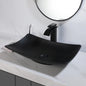 KEMAIDI Bathroom Basin Sink Set Blue Vessel Sink Faucet Combo