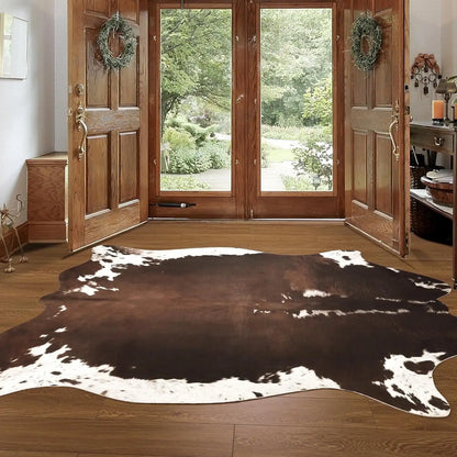 American style Cowhide Print Rug faux fur rug
