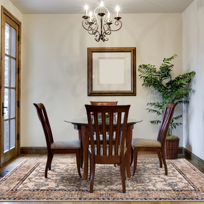 Area Vintage Rug, Machine Washable, Non-Slip Carpet