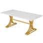 Tribesigns 63" Rectangular Dining Table for 4 to 6 Kitchen Table