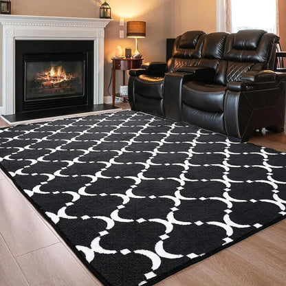 Large Shag Area Memory Foam Living Room Rug 6'x9'