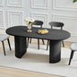 70.8" Kitchen Dining Set for 4-6 People, Oval Kitchen Table