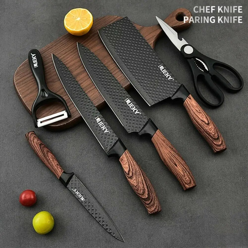 Kitchen Knives Stainless Steel Forged Chef Knife Set