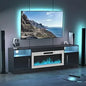 TV Stand with Fireplace - 70 Inch Modern Entertainment Center