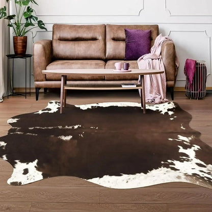 American style Cowhide Print Rug faux fur rug