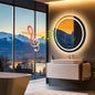 Led Bathroom Mirror, Lights,32"x32" Bluetooth Speaker Anti-Fog