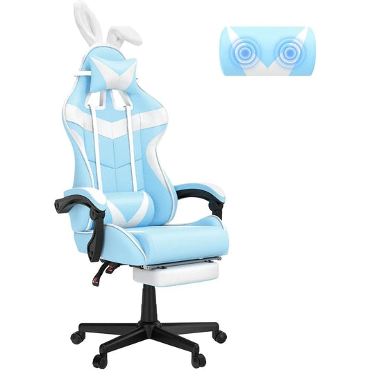 Light Blue, Pink, or Purple Cute Bunny Chair