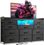 Dresser for Bedroom with 11 Drawers for 60" TV Stand