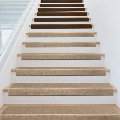 13 PCS Stair Treads Non-Slip Carpet Stair Rugs