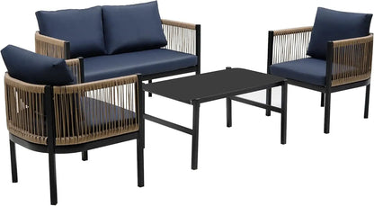 Multi-Person Outdoor Sofa Sets Combination with Table