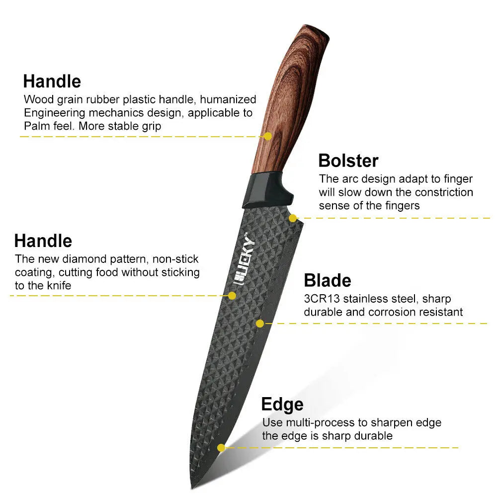 Kitchen Knives Stainless Steel Forged Chef Knife Set