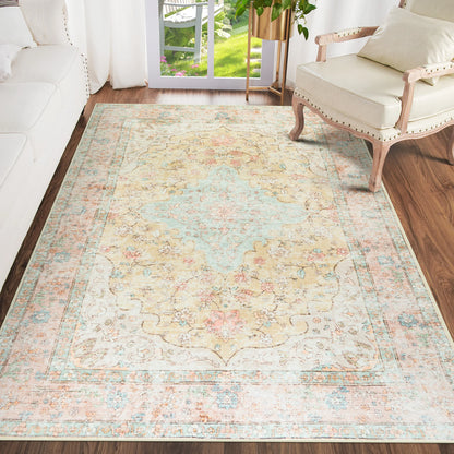 Noahas Rugs Vintage Boho Carpet Non-slip Floor Rug