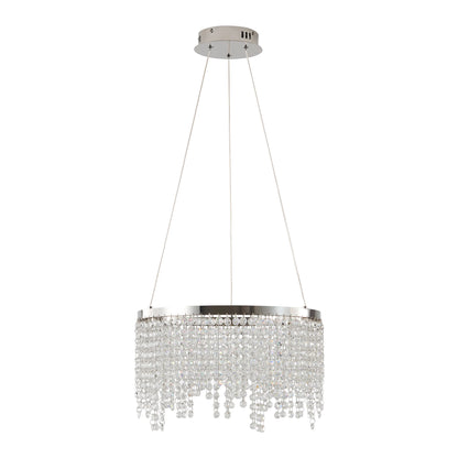 16" Luxury Crystal Led Chandelier - Dimmable - Adjustable Height
