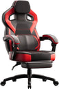 Fabric Gaming Chair with Footrest, Big and Tall