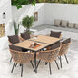 7-Piece All-Weather Rattan Patio Outdoor Dining Set