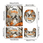 Cute Cartoon Ghost Shower Curtain Set Halloween Bathroom Curtain Polyester Fabric Bathtub Curtain with Hooks for Bathroom Decor