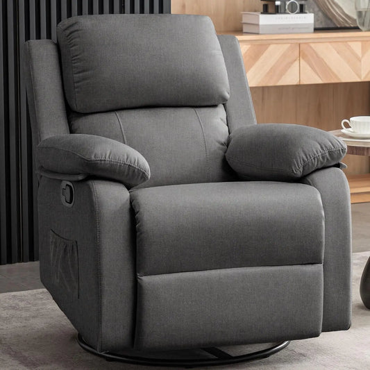 Recliner, 360 Swivel Rocker for Adults, Small Rocking Recliner