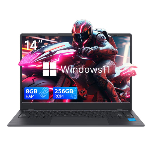 14" Windows 11 Laptop N4000 2.6Ghz 8GB RAM 256GB ROM Notebook Pc Computer Laptop