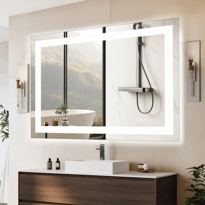 JHK 36"x 24"LED Vanity Mirror with Front Light/Backlight