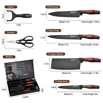 Kitchen Knives Stainless Steel Forged Chef Knife Set