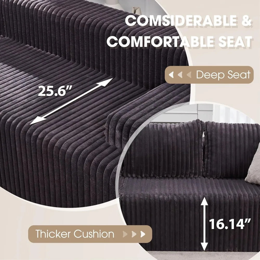 Modular Sectional L-Shape Couch 3 Seat Modular Sofa