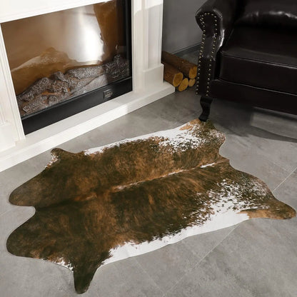 American style Cowhide Print Rug faux fur rug