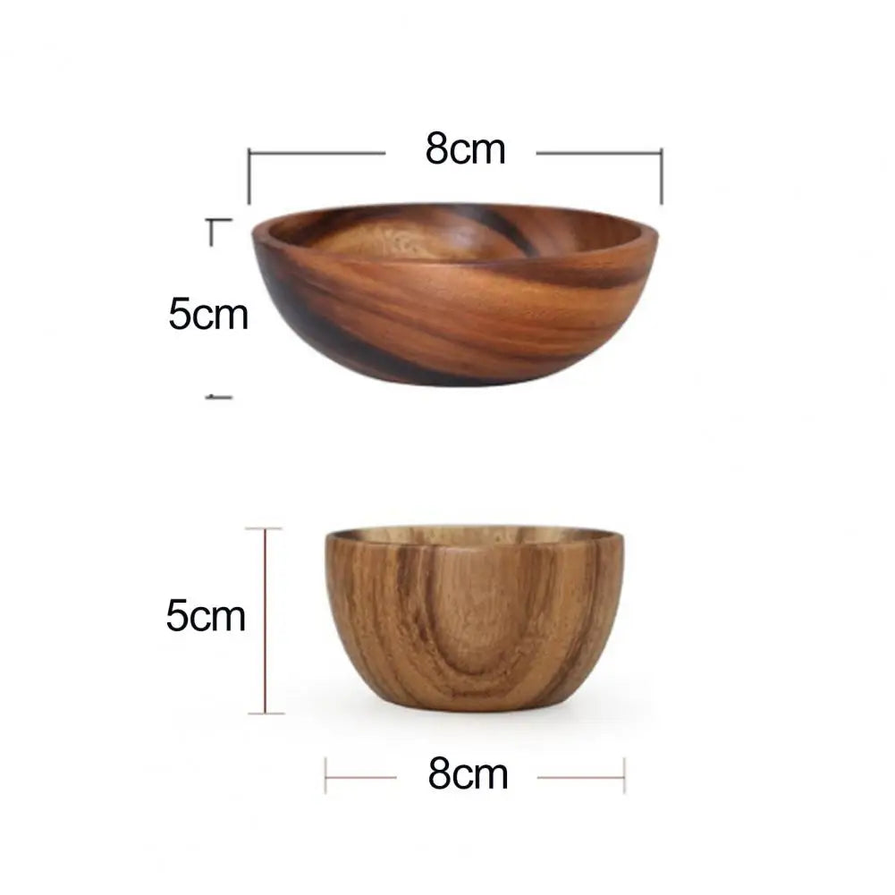 Eco-Friendly Japanese Practical Wooden Salad/Soup Bowl