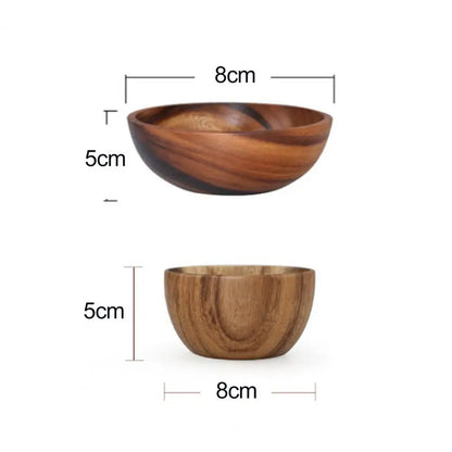 Eco-Friendly Japanese Practical Wooden Salad/Soup Bowl