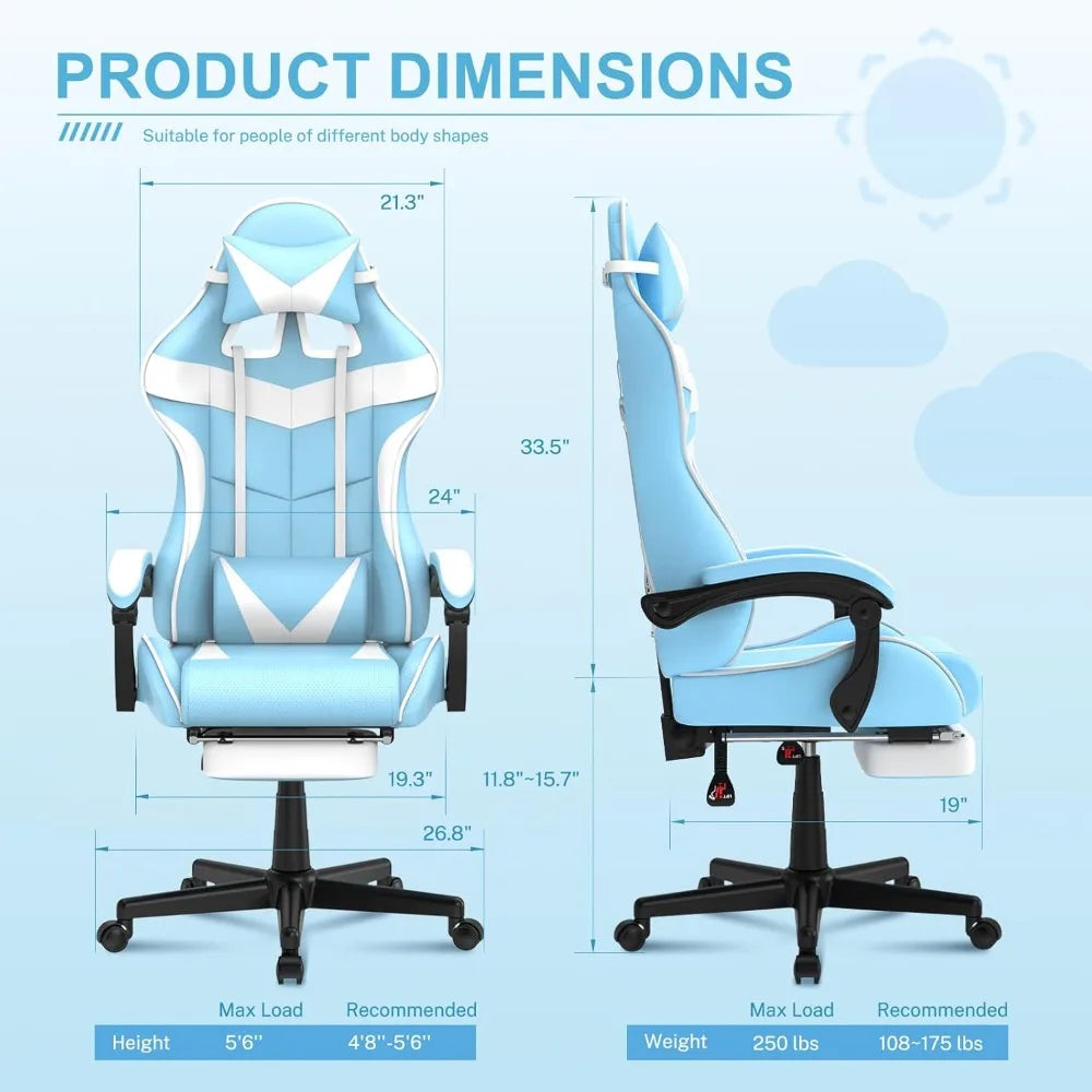Light Blue, Pink, or Purple Cute Bunny Chair