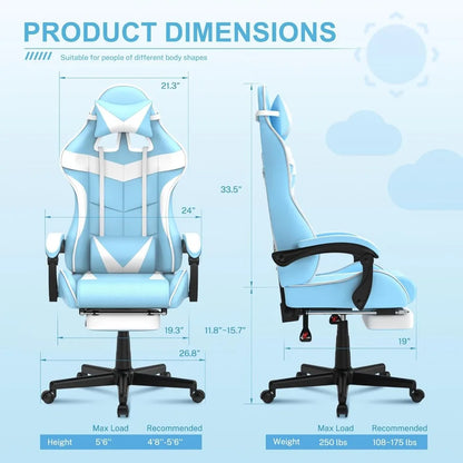 Light Blue, Pink, or Purple Cute Bunny Chair