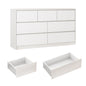 7 Drawer Dresser for Bedroom, 55 Inch Modern Dresser
