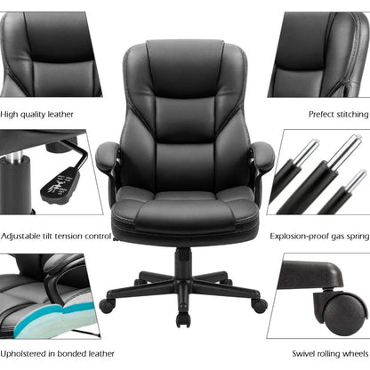 Executive Chair High Back Adjustable Managerial Home Chair
