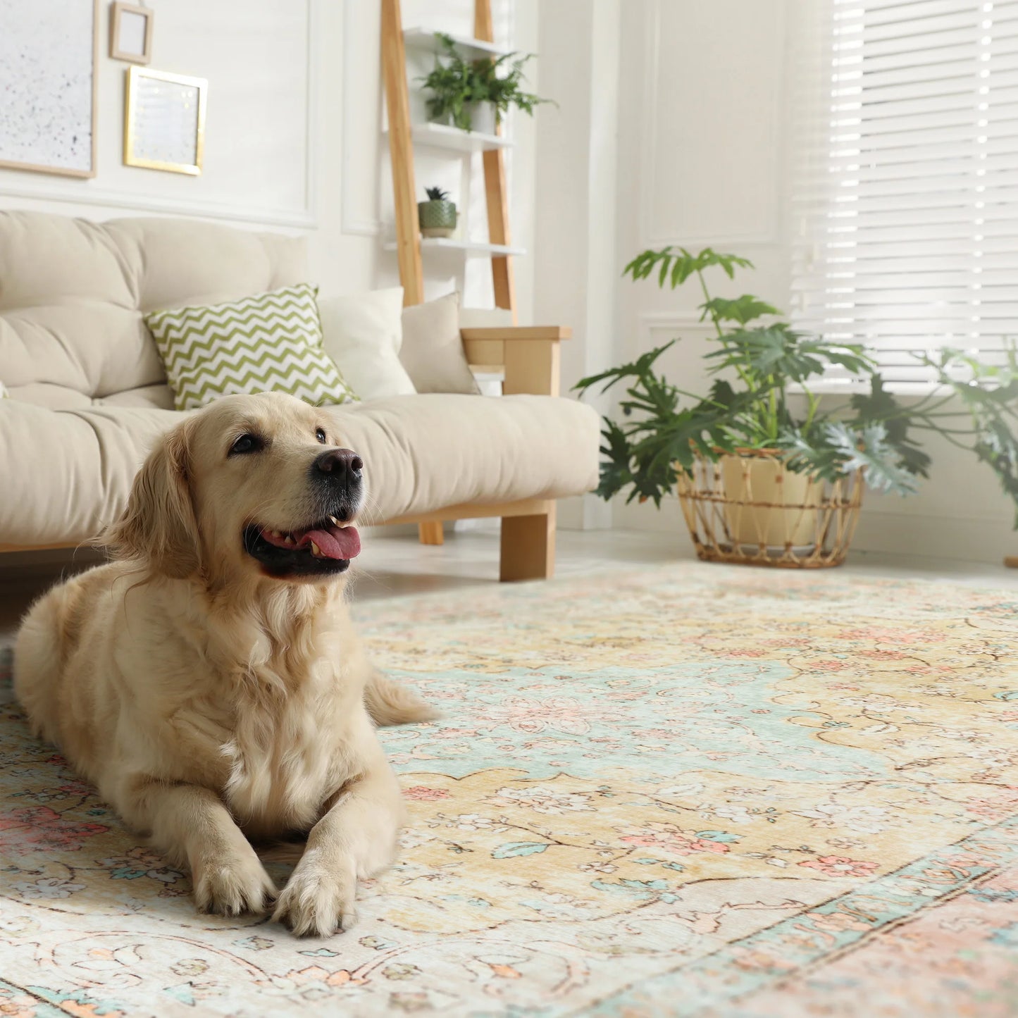 Noahas Rugs Vintage Boho Carpet Non-slip Floor Rug