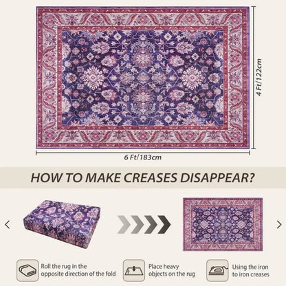 New Vintage Floral Soft Accent Large Area Rug