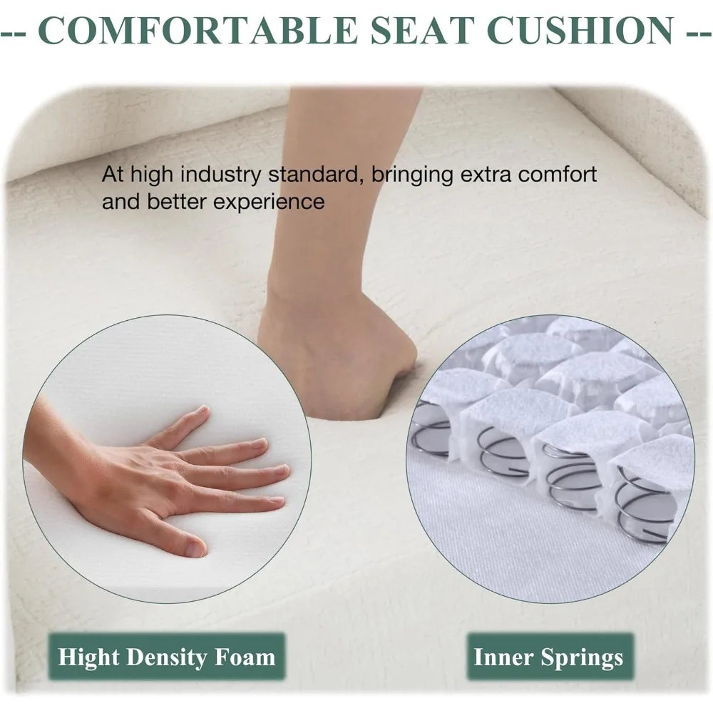 Swivel Accent Chair, 360° Rotation Chenille Fabric Upholstered Armchair