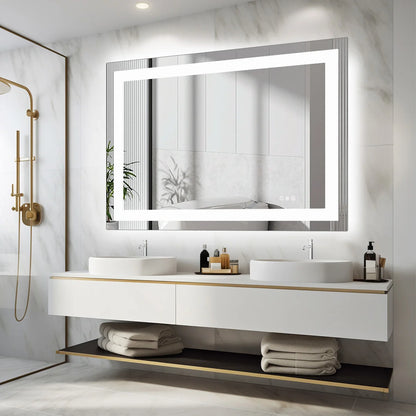 JHK 36"x 24"LED Vanity Mirror with Front Light/Backlight
