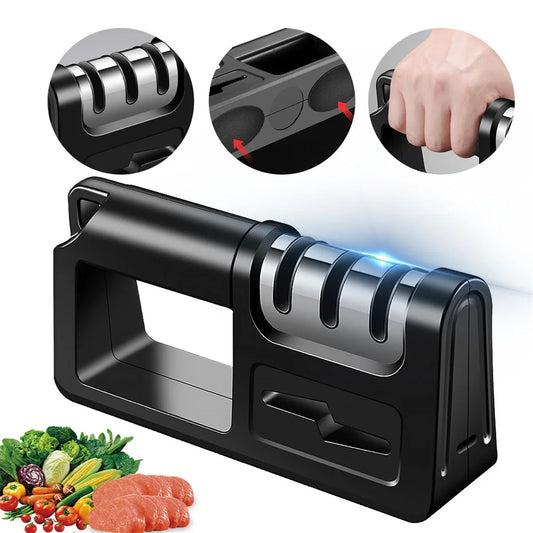 Professional Knife Sharpener, Adjustable Four-In-One Sharpener.