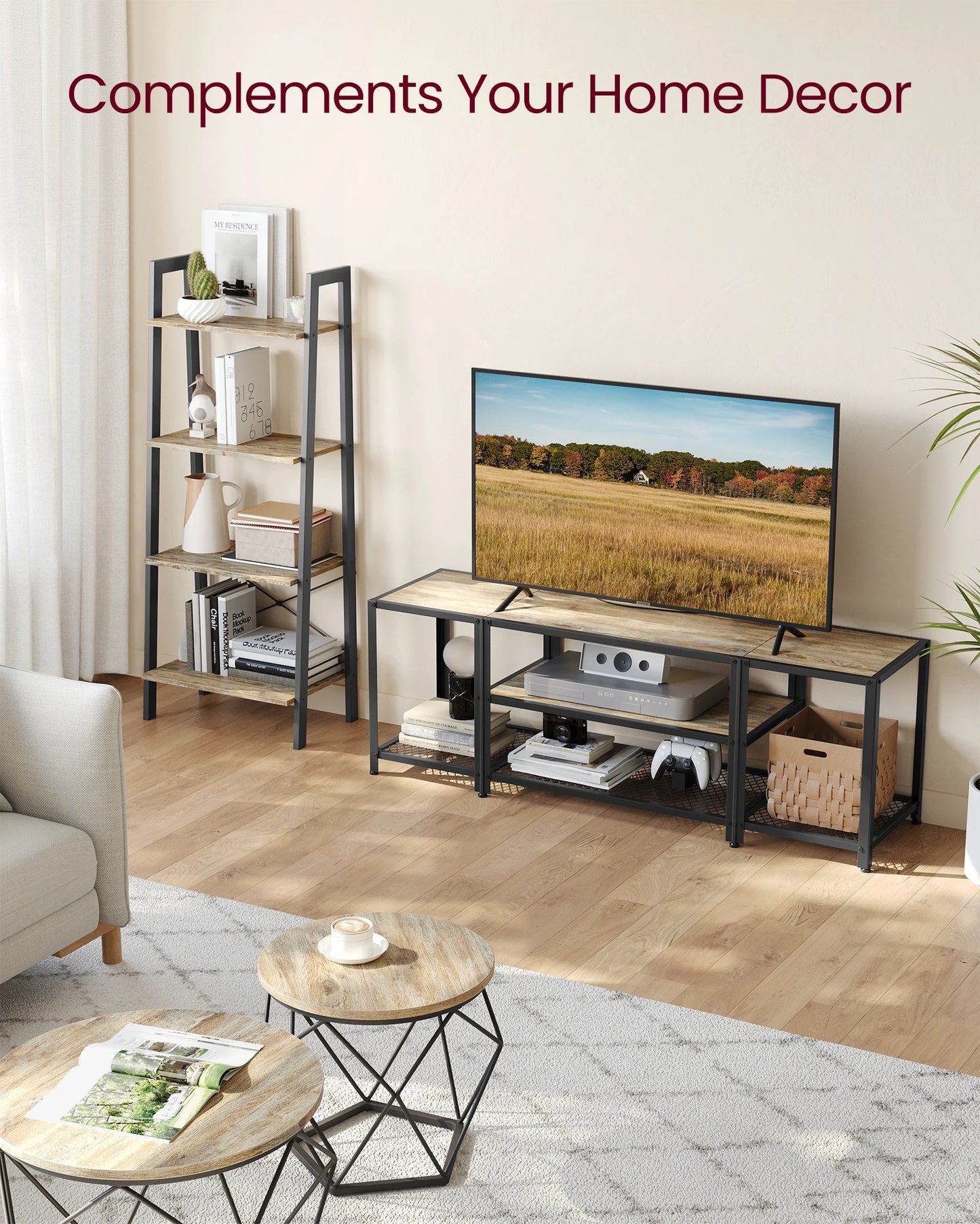 VASAGLE Modern TV Stand for TVs to 65 Inches