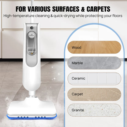 DayPlus Steam Mop & Detachable Steam Cleaner, 1500W Steamer Cleaner.