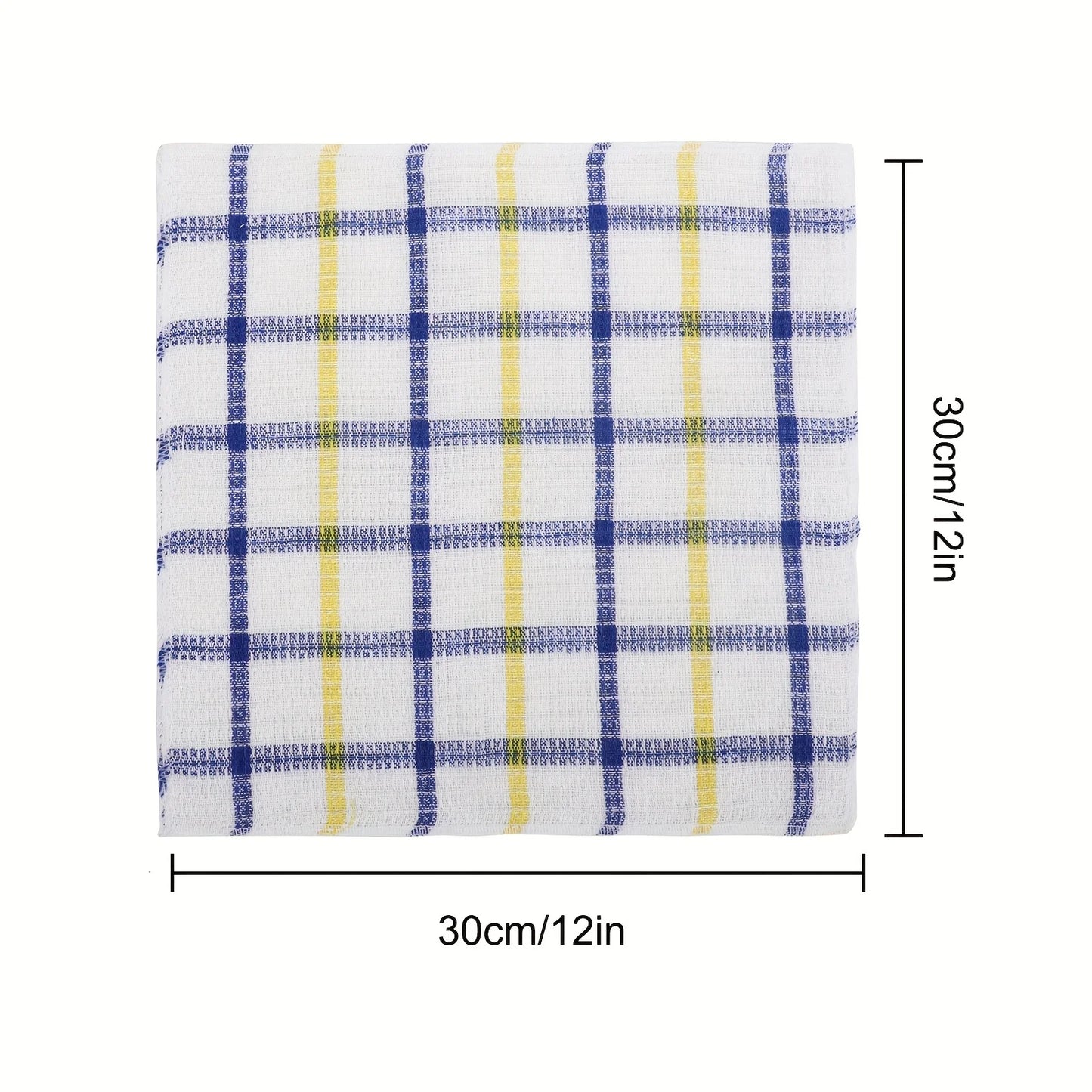 12pcs Cloths, Soft Absorbent Cleaning Towel, Reusable & Durable, 35cm/13in