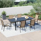 7-Piece All-Weather Rattan Patio Outdoor Dining Set