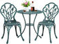 Patio Bistro Sets 3 Piece, Aluminum Garden Table/Chairs