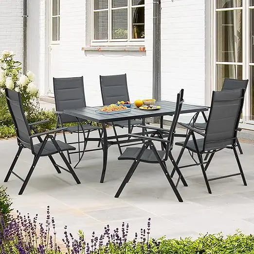 7-Piece All-Weather Rattan Patio Outdoor Dining Set