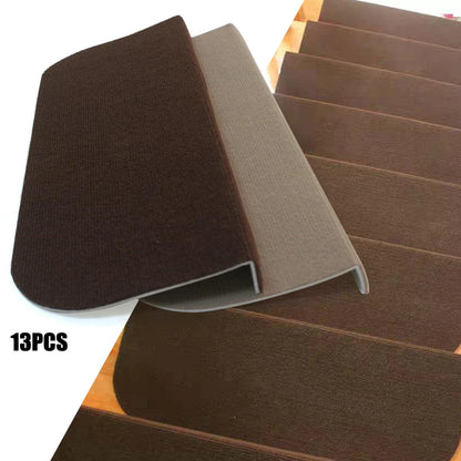 13 PCS Stair Treads Non-Slip Carpet Stair Rugs