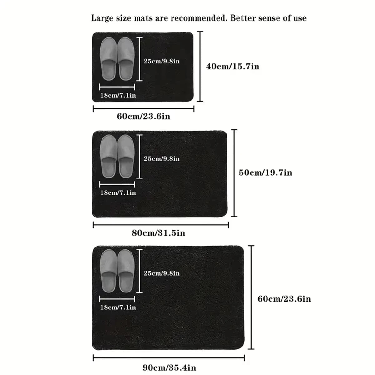 Absorbent Floor Mat Non Slip Bath Mat Anti Slip