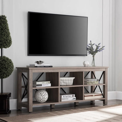 Modern TV Stand Holds Flat Screen TV 65 Inches